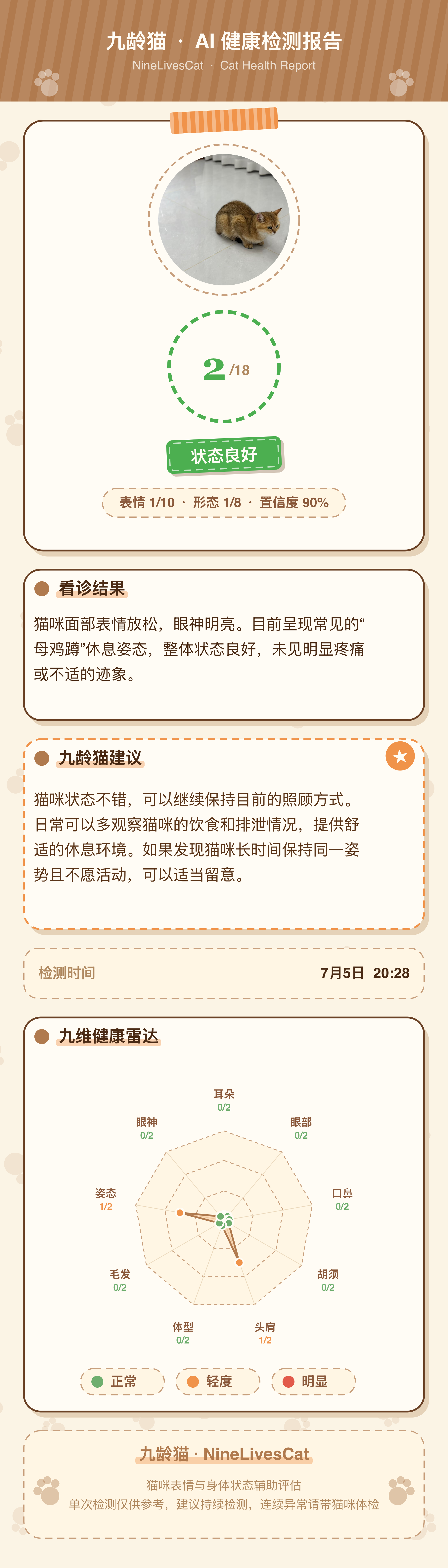 疼痛检测报告 — 安详休息 2/18
